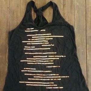 Future Favorites Twist-Back Sequined Tank Top